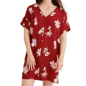 Madewell Floral V-Neck Dress Sz S EUC